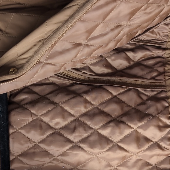 Zara Basic Quilted Tan Coat - Picture 8 of 8